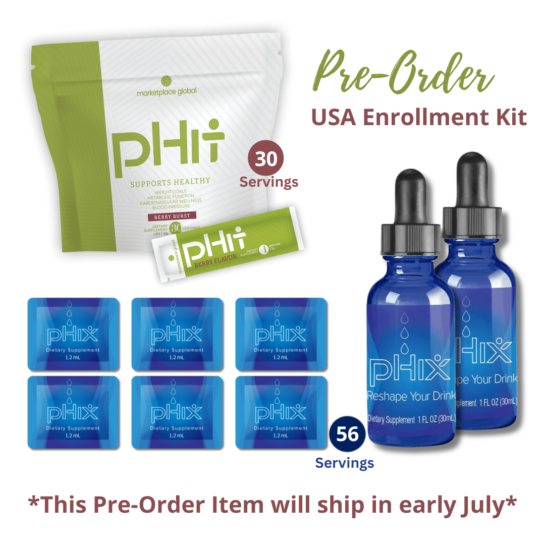 US - Pre-Order 2 bottles of pHix + 6 single serving sachets of pHix + 1 bag of pHit (30 servings)